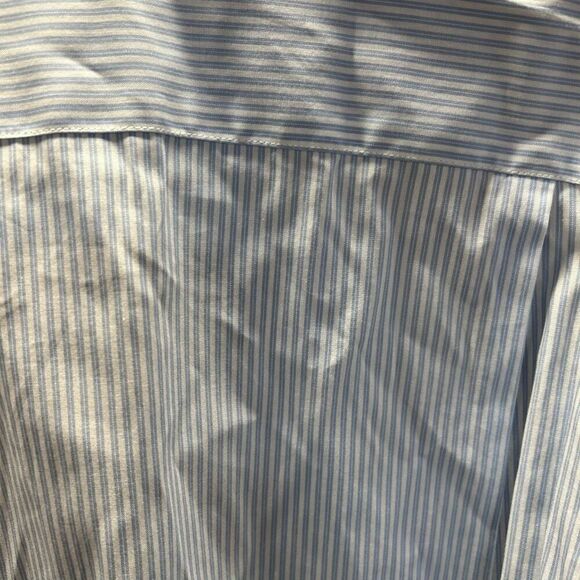 Tommy Hilfiger Set of 2 Long Sleeve Striped Button-Down Shirts Green and Blue La - Picture 7 of 10